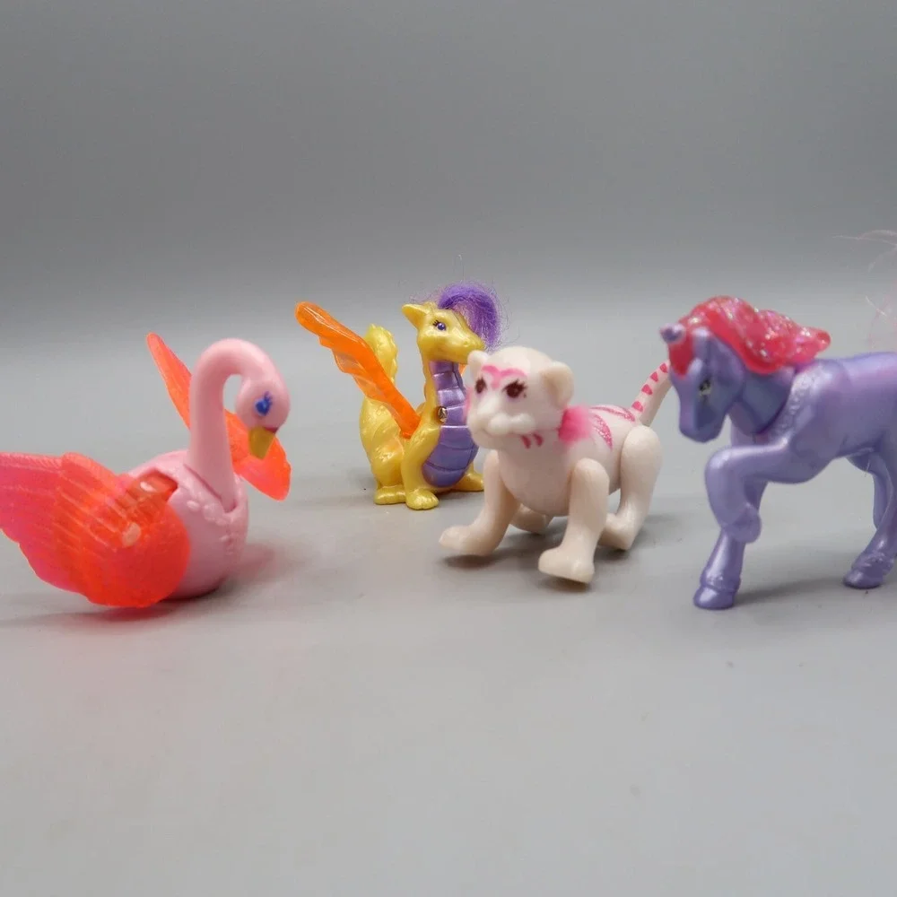 4 Vintage 1995 McDonalds Littlest Pet Shop Happy Meal Set Girl Cake Topper